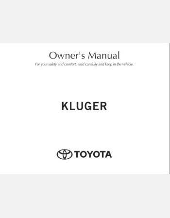 toyota kluger hybrid 2020-2021 owners manual rhd